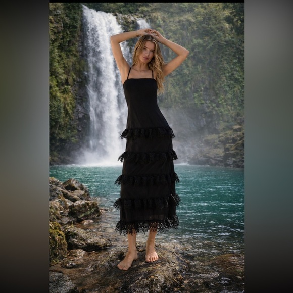 Anthropologie Dresses & Skirts - 🎉RARE🎉 Anthropologie NWT Peixoto Tessa Eyelet Tiered Maxi Dress size M.